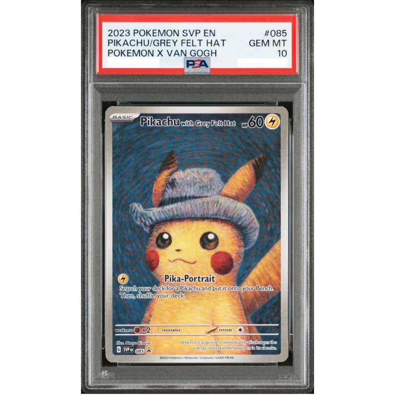 Pokémon 英文版 [PSA 10] Pikachu with Grey Felt Hat PROMO SVP EN 085